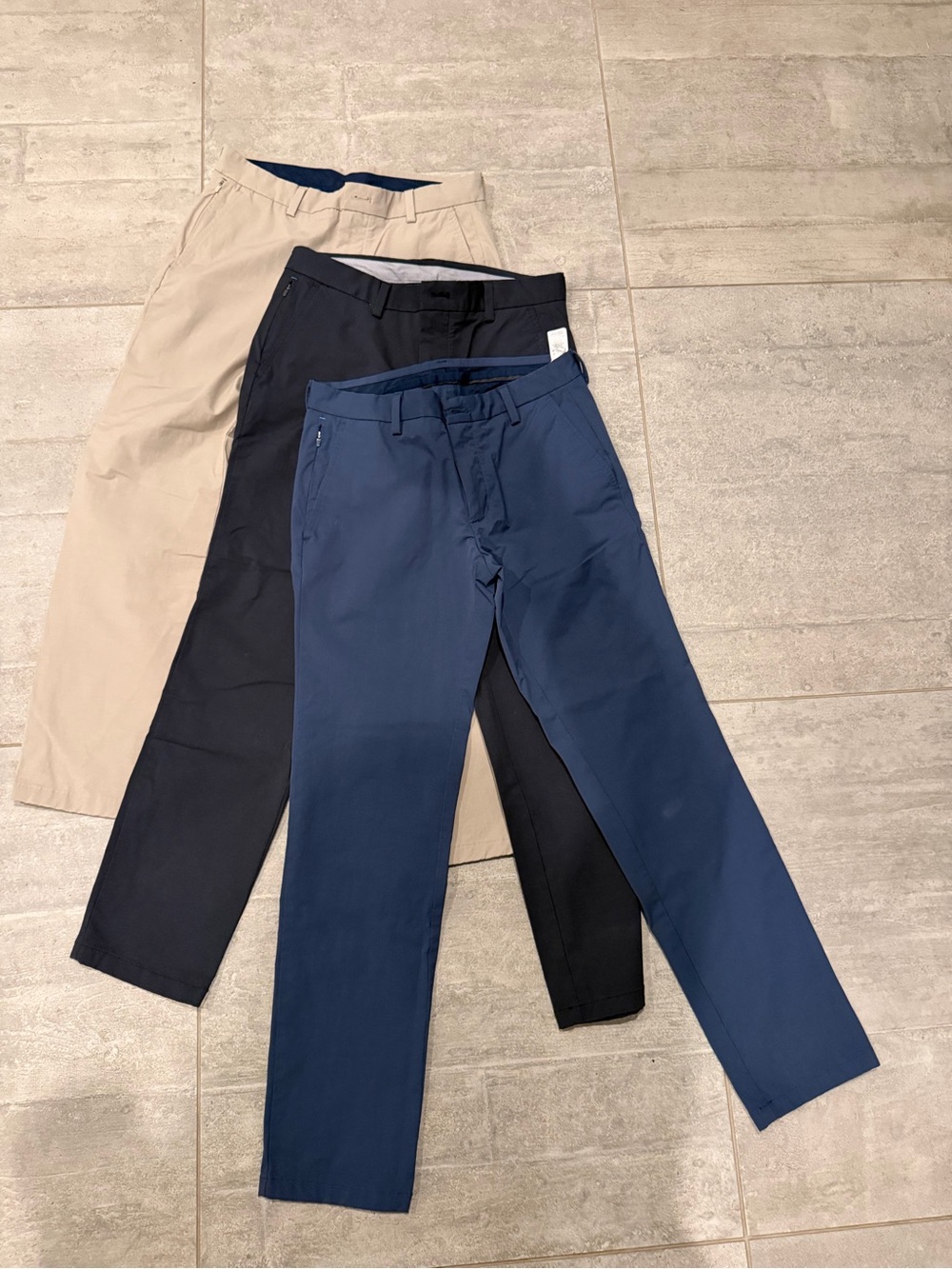 Vineyard veins Men's Chino Pants  30x30 - Navy, Black, and Khaki